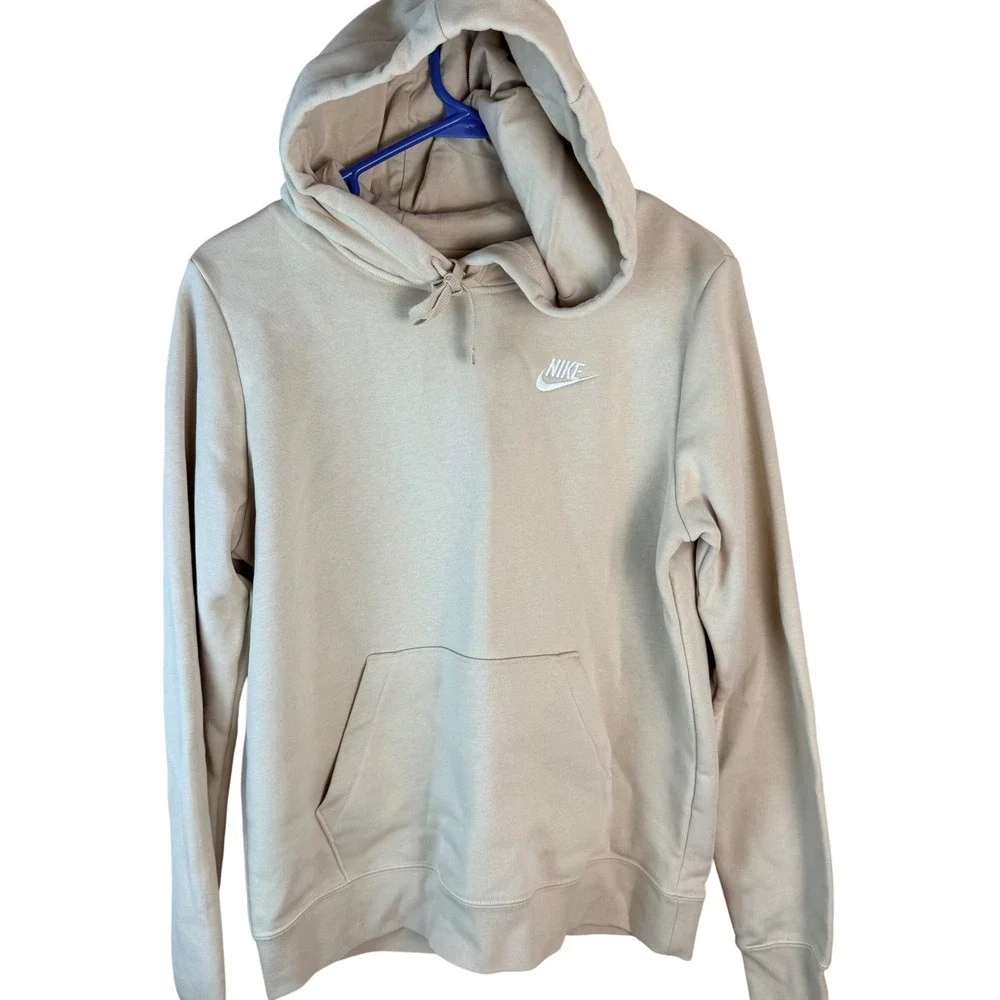 Nike Sportswear‎ Club Fleece Womens Hoodie Sanddrift White DQ5793-126 Small